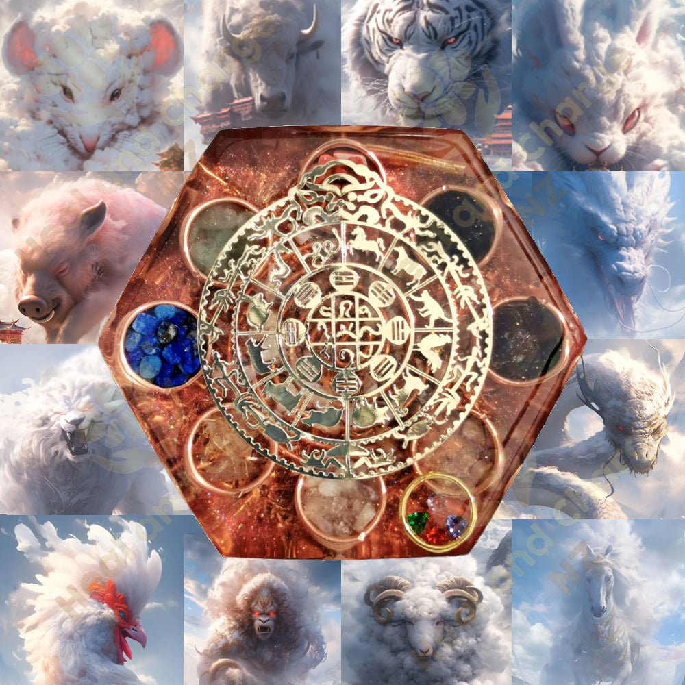 Authentic Tibetan Style Bagua with Chinese Zodiac