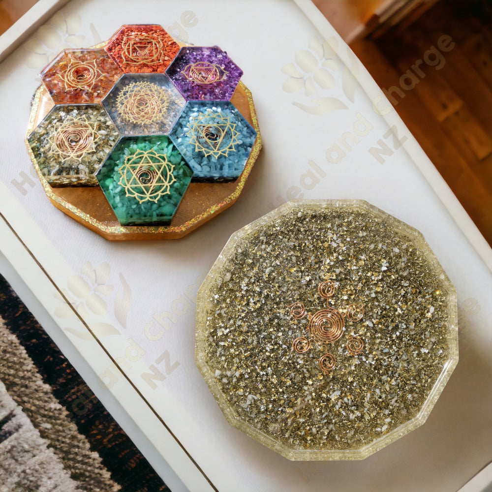 7 Chakras Set with Charging Plate